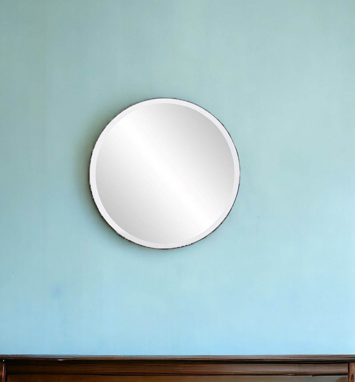 12" Clear Round Unframed Accent Mirror-Mirrors-DECOROLALA