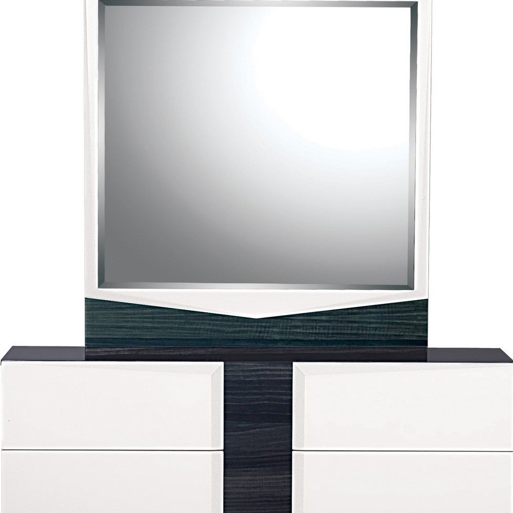 White And Grey Dresser With 6 Drawer-3