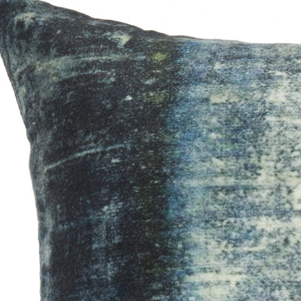 Glamorous Teal Lumbar Pillow With Metallic Gold Accents-3