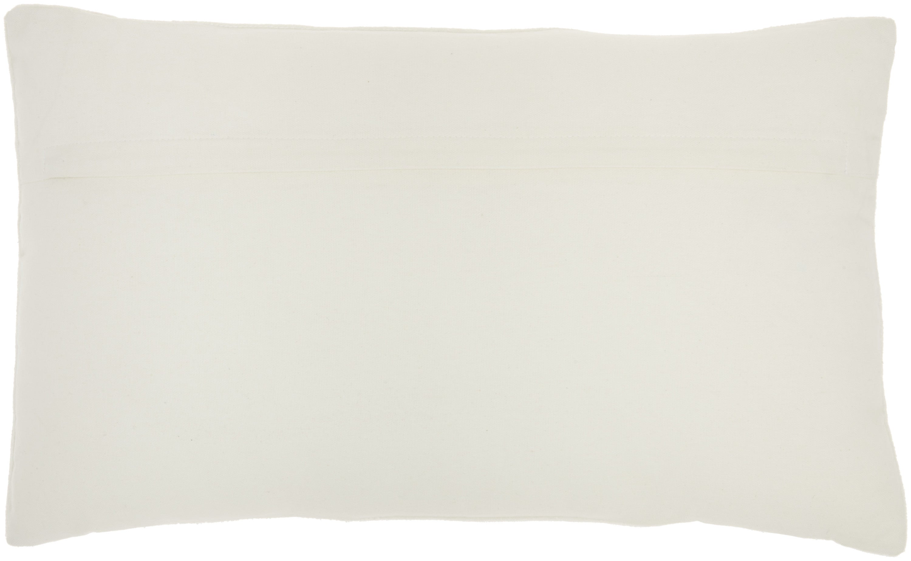 12" X 20" Ivory Cotton Throw Pillow-2