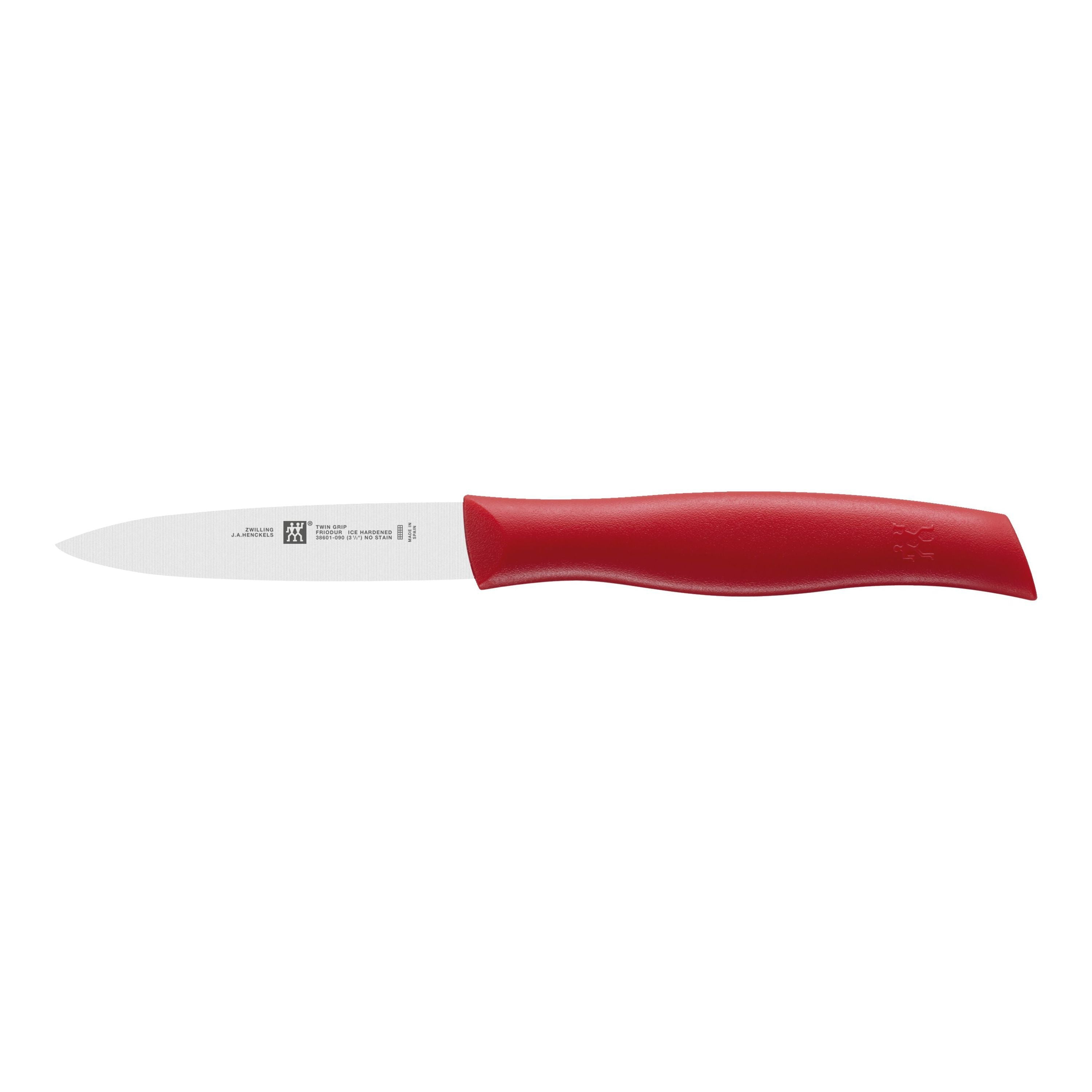 ZWILLING TWIN Grip 3 inch Paring Knife, Red-n/a-DECOROLALA