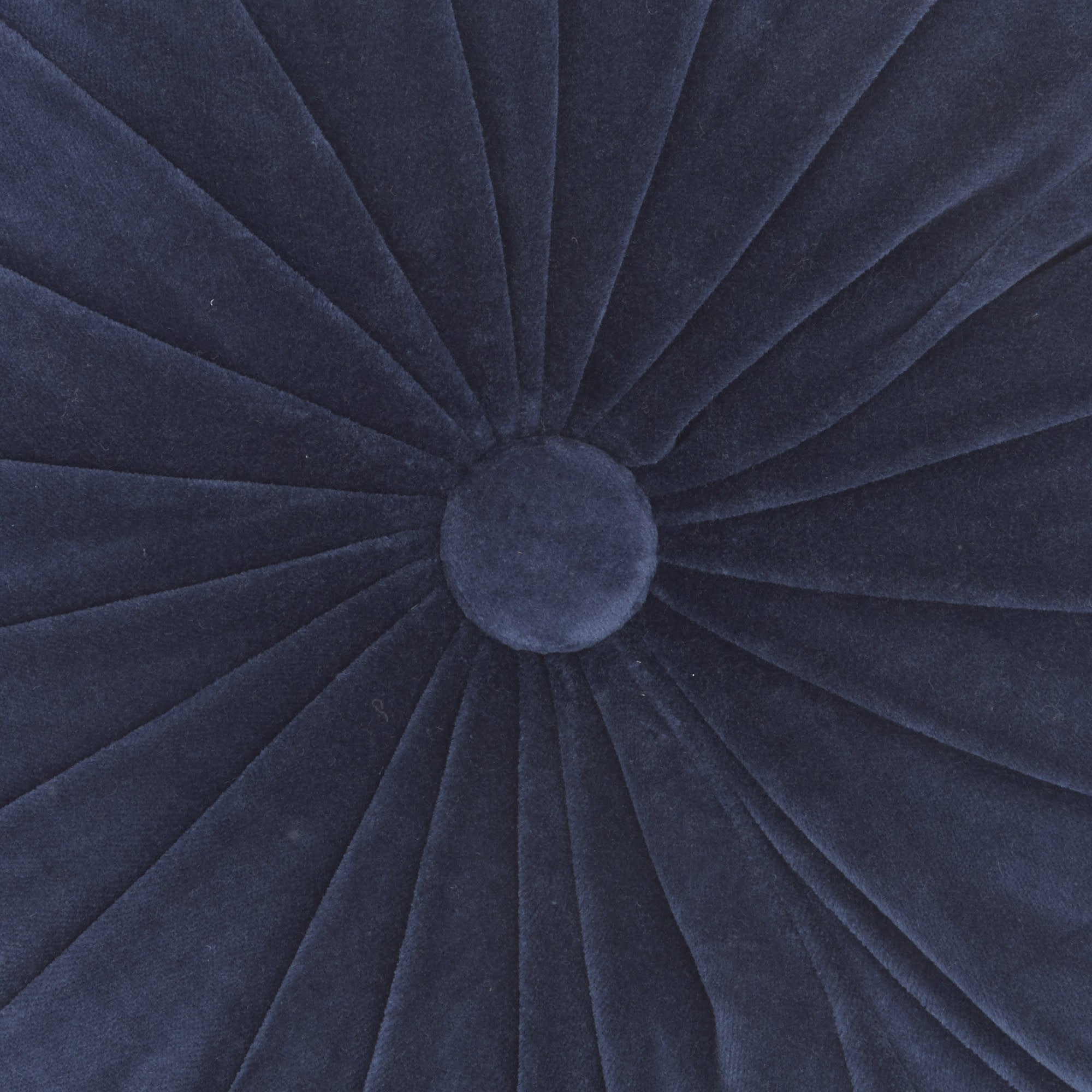16" X 16" Dark Blue Round Velvet Throw Pillow-5