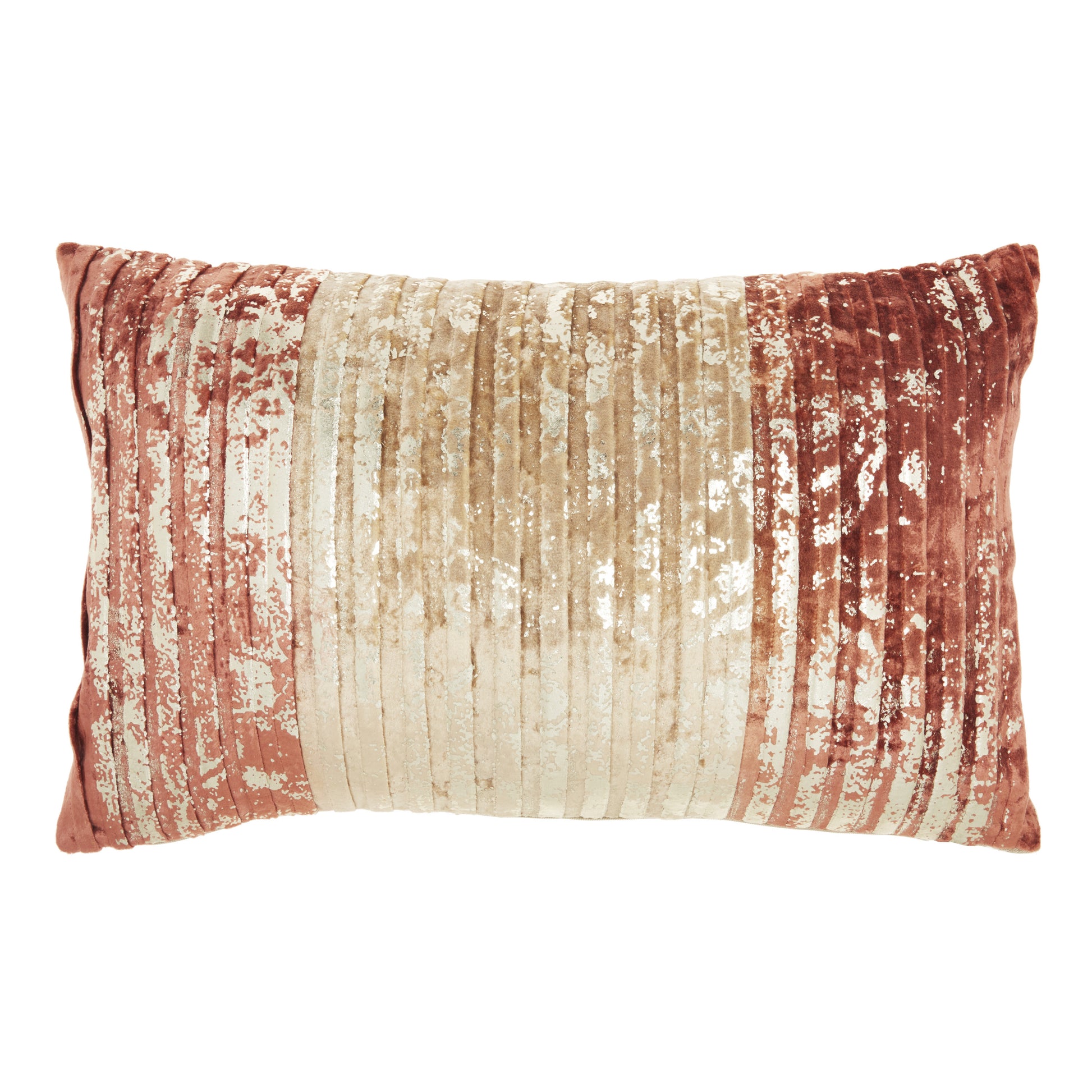 12" X 20" Pink Cotton Throw Pillow-Accent Throw Pillows-DECOROLALA