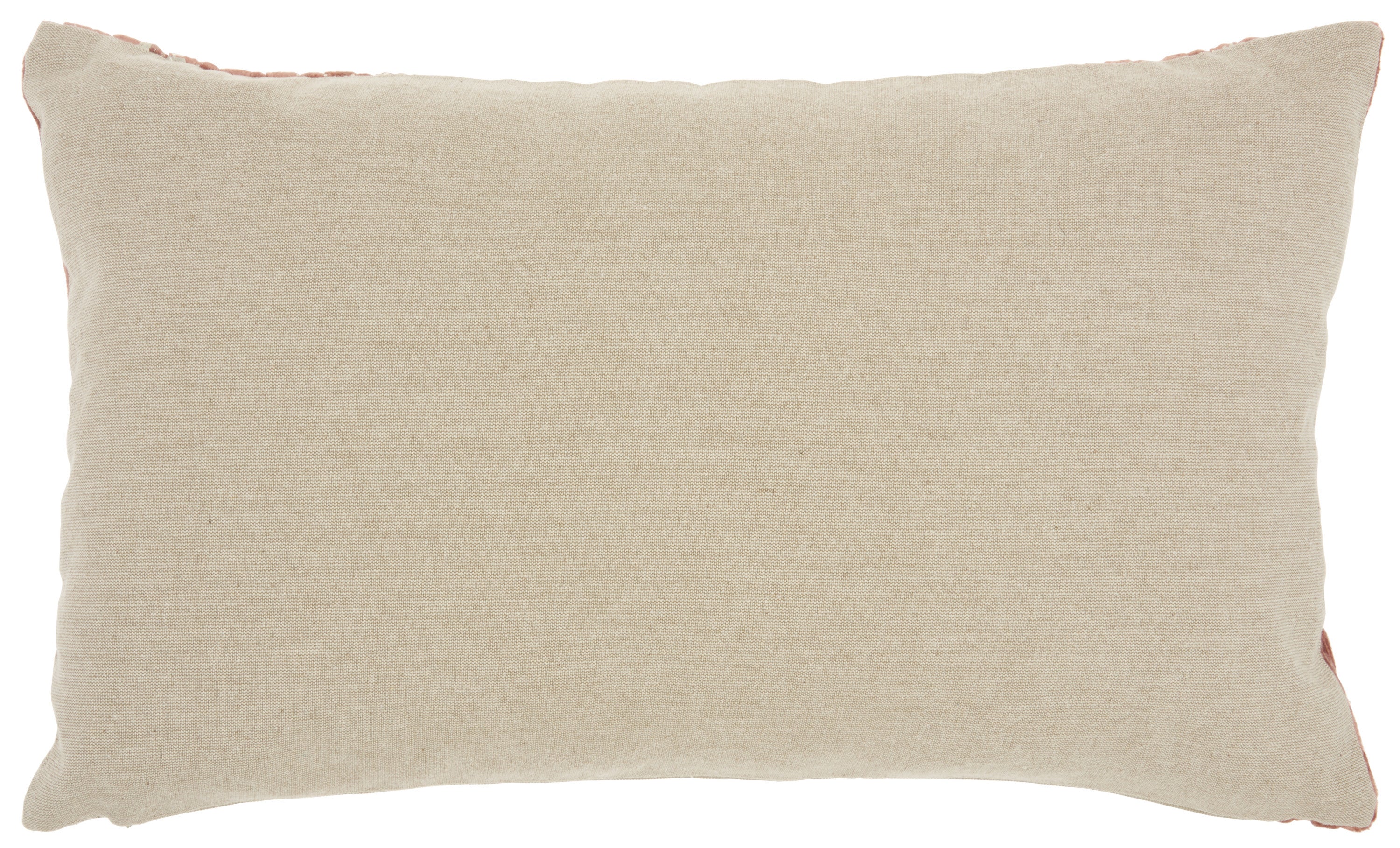 12" X 20" Pink Cotton Throw Pillow-Accent Throw Pillows-DECOROLALA
