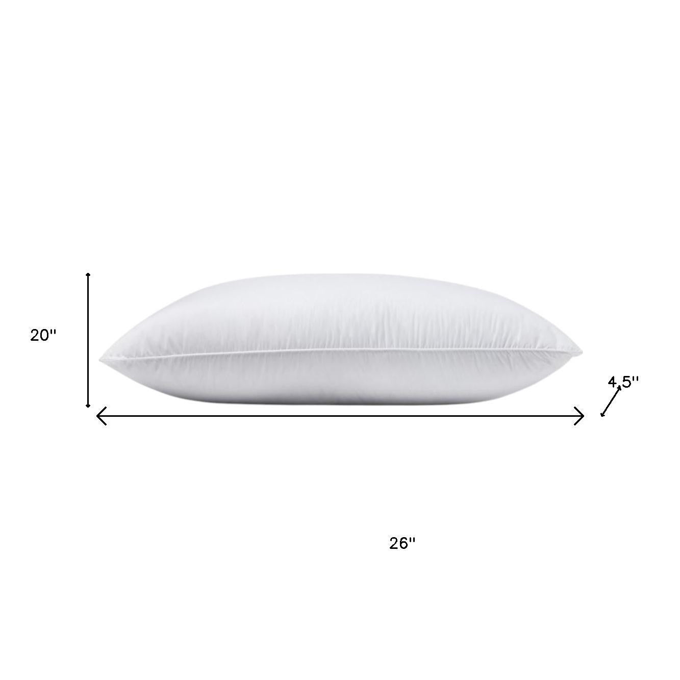 100% Cotton Lux Sateen Down Alternative Medium Hypoallergenic Standard Size Bed Pillow-Bed Pillows-DECOROLALA