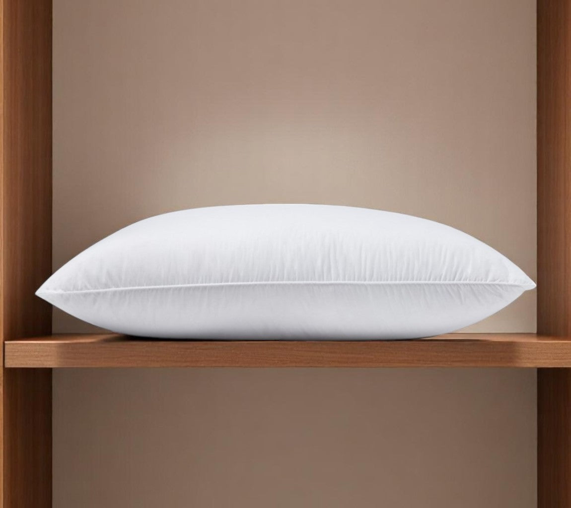 100% Cotton Lux Sateen Down Alternative Medium Hypoallergenic Queen Size Bed Pillow-Bed Pillows-DECOROLALA