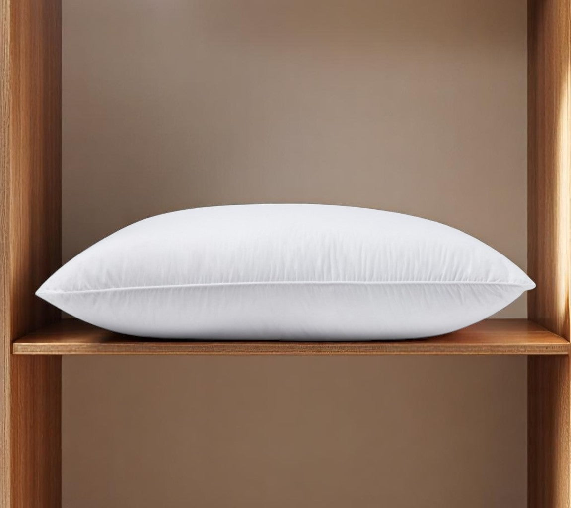 100% Cotton Lux Sateen Down Alternative Medium King Size Bed Pillow-Bed Pillows-DECOROLALA