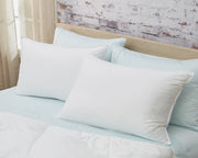 Set Of 2 Lux Sateen Down Alternative Queen Size Medium Pillows-Bed Pillows-DECOROLALA