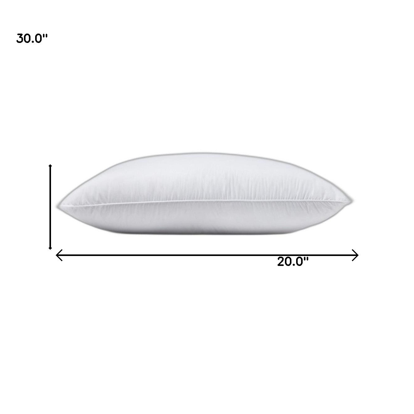 Set Of 2 Lux Sateen Down Alternative Queen Size Medium Pillows-Bed Pillows-DECOROLALA