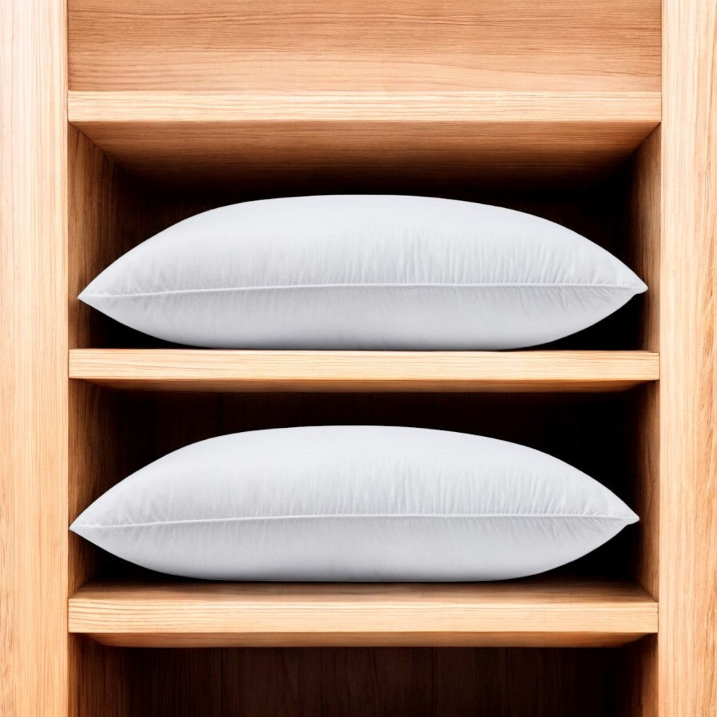 Set of Two Down Alternative Firm King Size Bed Pillows-Bed Pillows-DECOROLALA