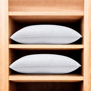 Set of Two Down Alternative Firm King Size Bed Pillows-Bed Pillows-DECOROLALA