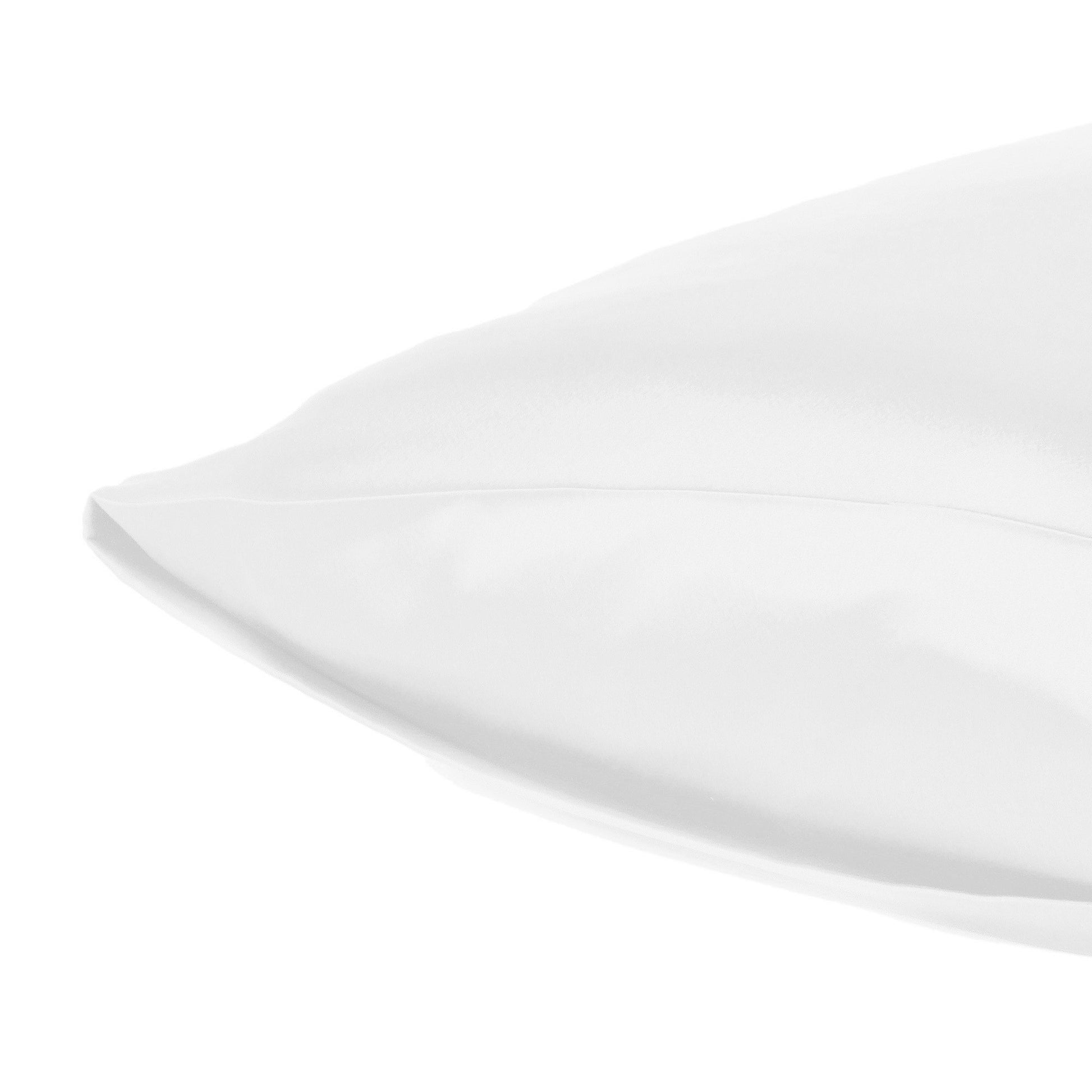White Dreamy Set Of 2 Silky Satin King Pillowcases-Bed Sheets-DECOROLALA
