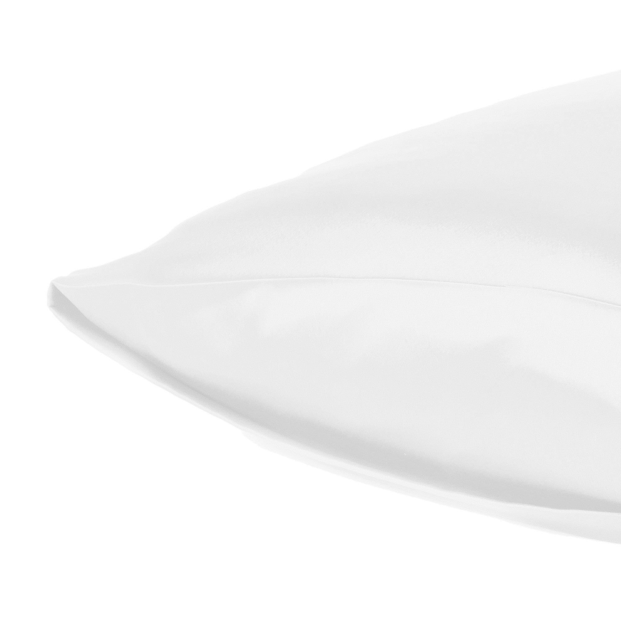 White Dreamy Set Of 2 Silky Satin King Pillowcases-Bed Sheets-DECOROLALA