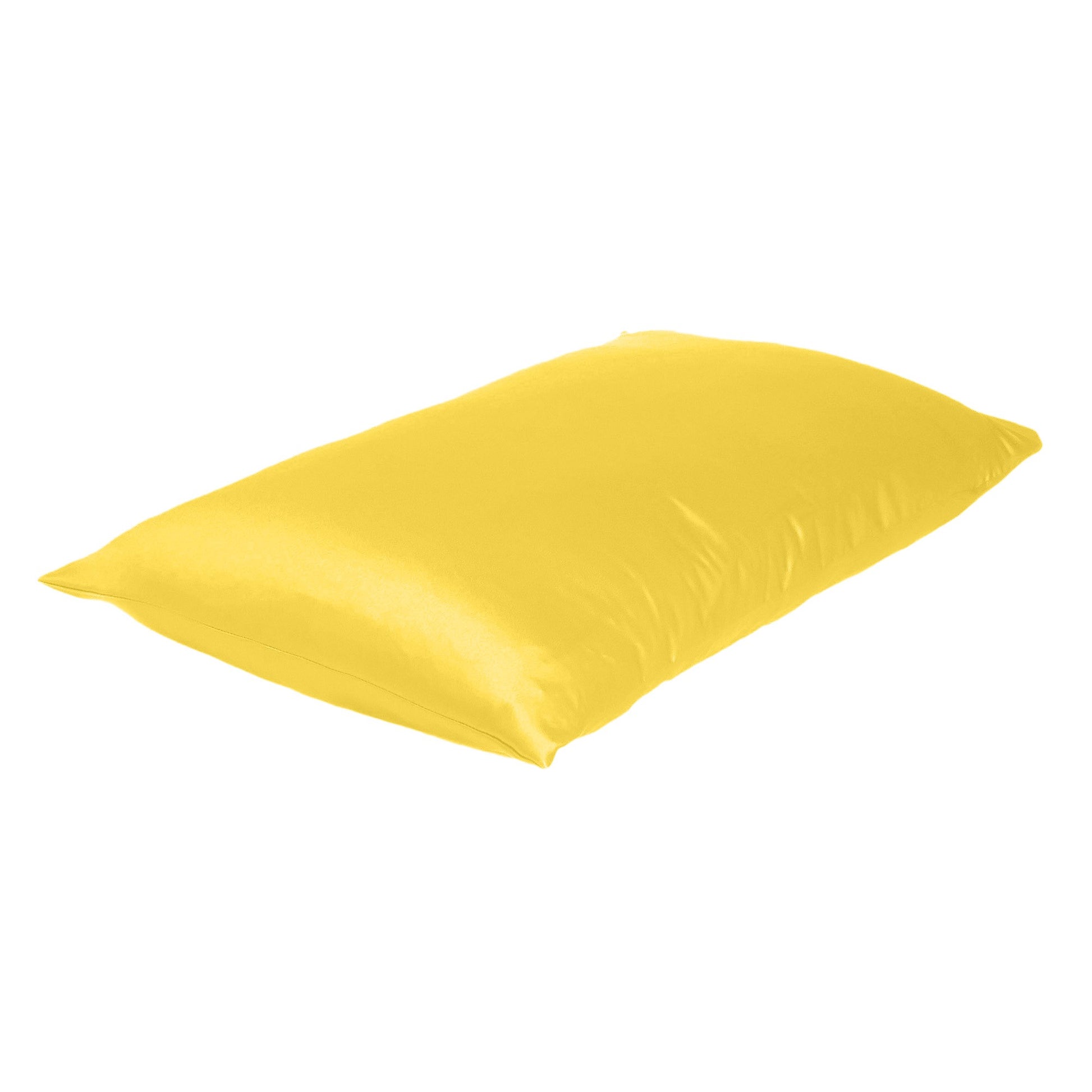 Lemon Dreamy Set Of 2 Silky Satin King Pillowcases-Bed Sheets-DECOROLALA