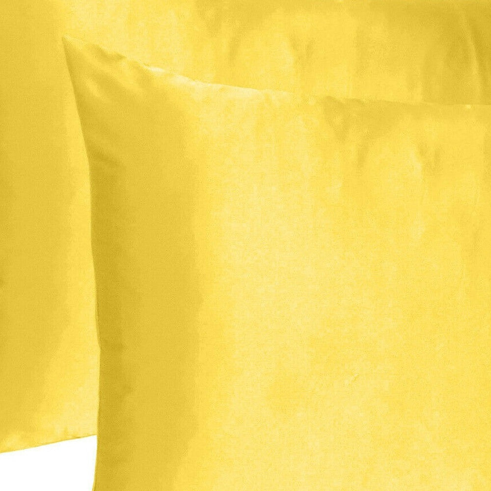 Lemon Dreamy Set Of 2 Silky Satin King Pillowcases-Bed Sheets-DECOROLALA
