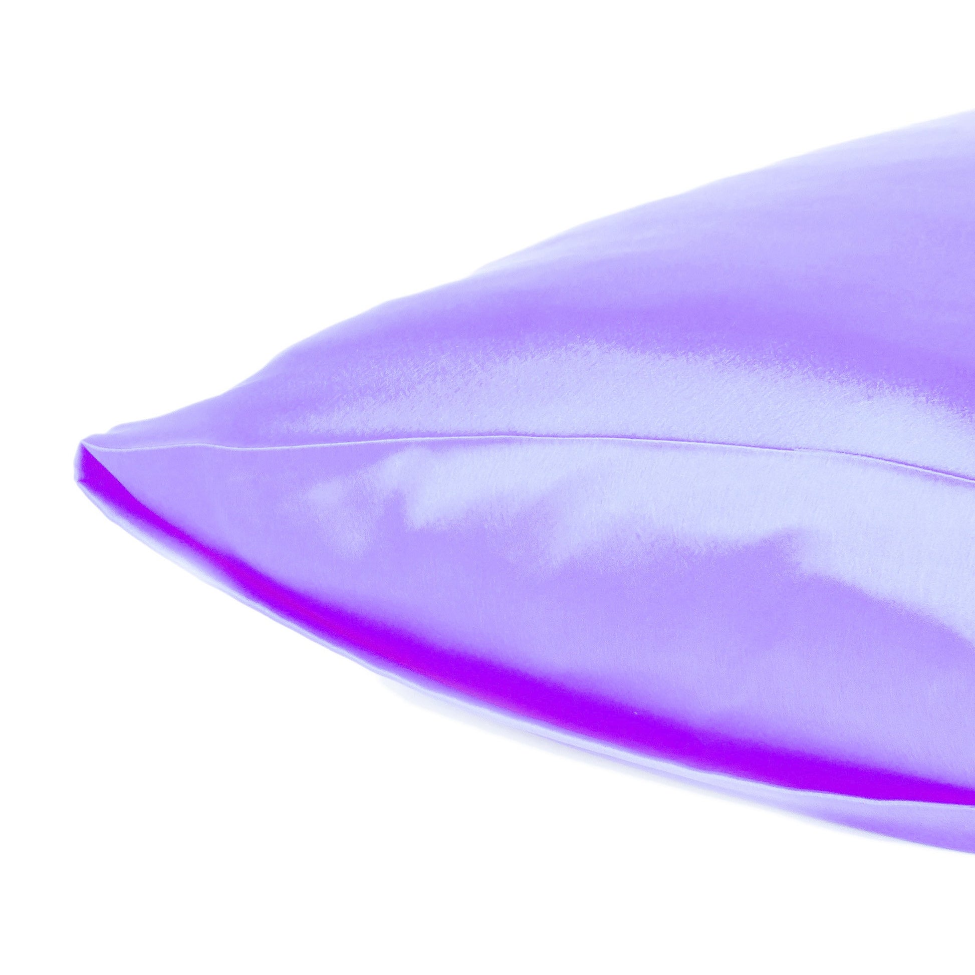 Purple Dreamy Set Of 2 Silky Satin Standard Pillowcases-Bed Sheets-DECOROLALA