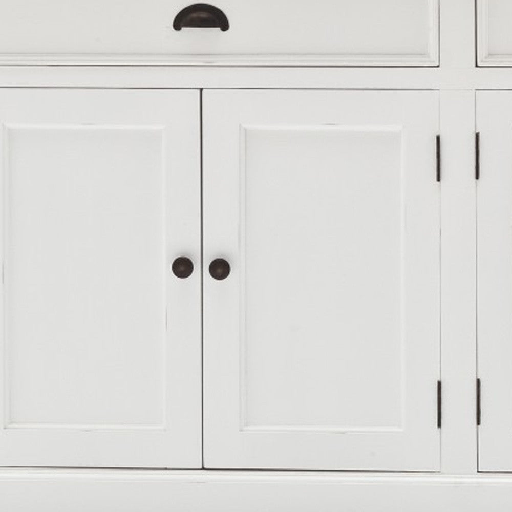 Modern Farmhouse White Buffet Server-Sideboards-DECOROLALA