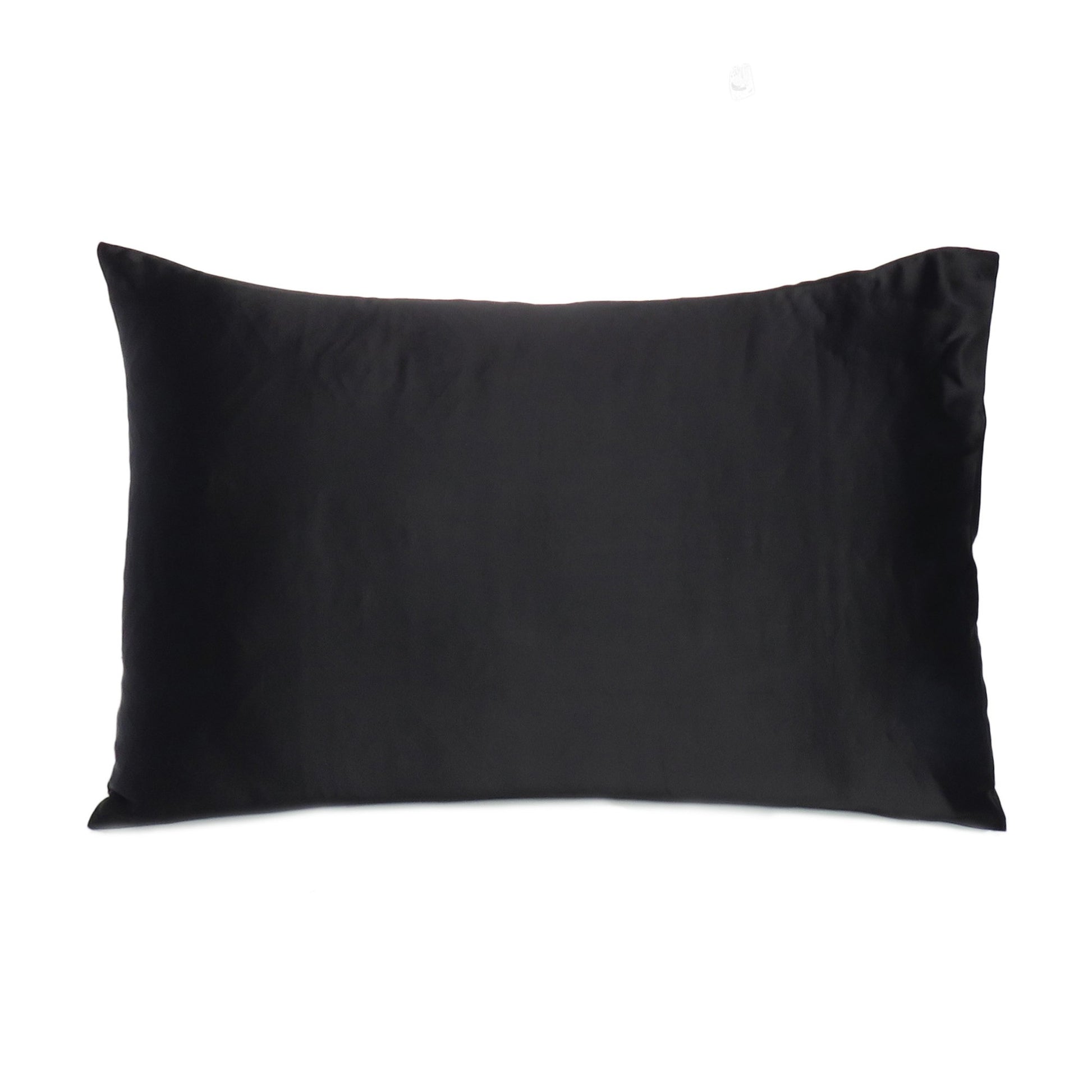 Black Dreamy Set Of 2 Silky Satin Queen Pillowcases-Bed Sheets-DECOROLALA
