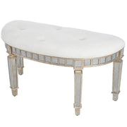 Modern Mirrored Crescent Bench-Benches-DECOROLALA