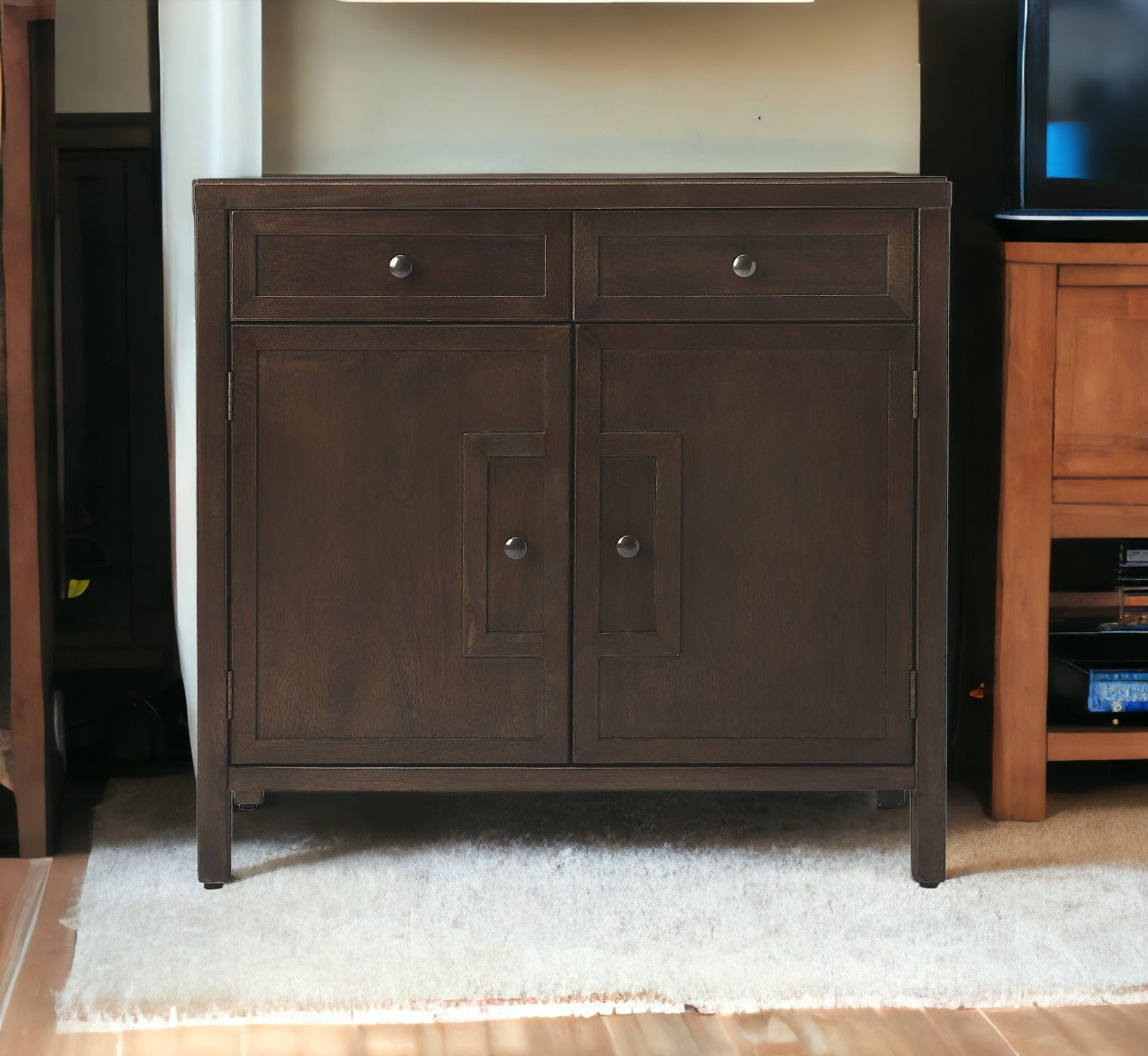 Imperial Coffee Console Cabinet-Sideboards-DECOROLALA