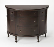 41" Dark Brown Solid Wood Five Drawer Sideboard-Sideboards-DECOROLALA