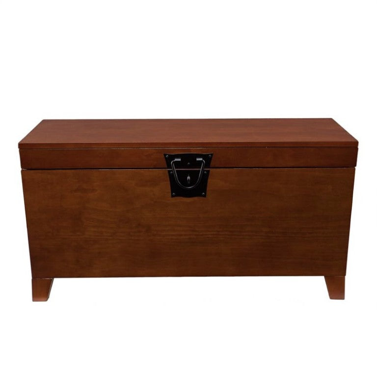 39" Brown Manufactured Wood And Metal Rectangular Coffee Table-Coffee Tables-DECOROLALA