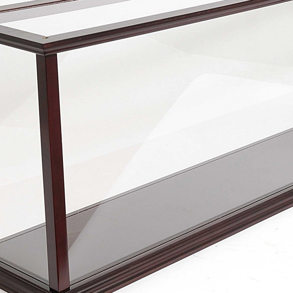 39" Dark Brown Glass Standard Display Stand-Cabinets-DECOROLALA