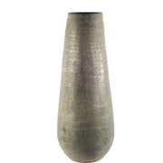 39" Gray Cylinder Ceramic Floor Vase-Vases-DECOROLALA