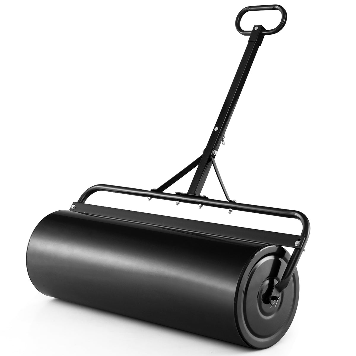 39 Inch Wide Push/Tow Lawn Roller-Black-Lawn Care Tools-DECOROLALA