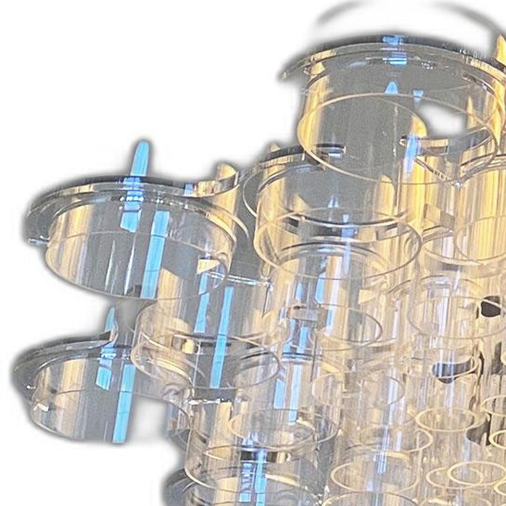 39 X 39 X 70 White Acrylic Pendant Lamp-Pendants-Hanging Lights-DECOROLALA