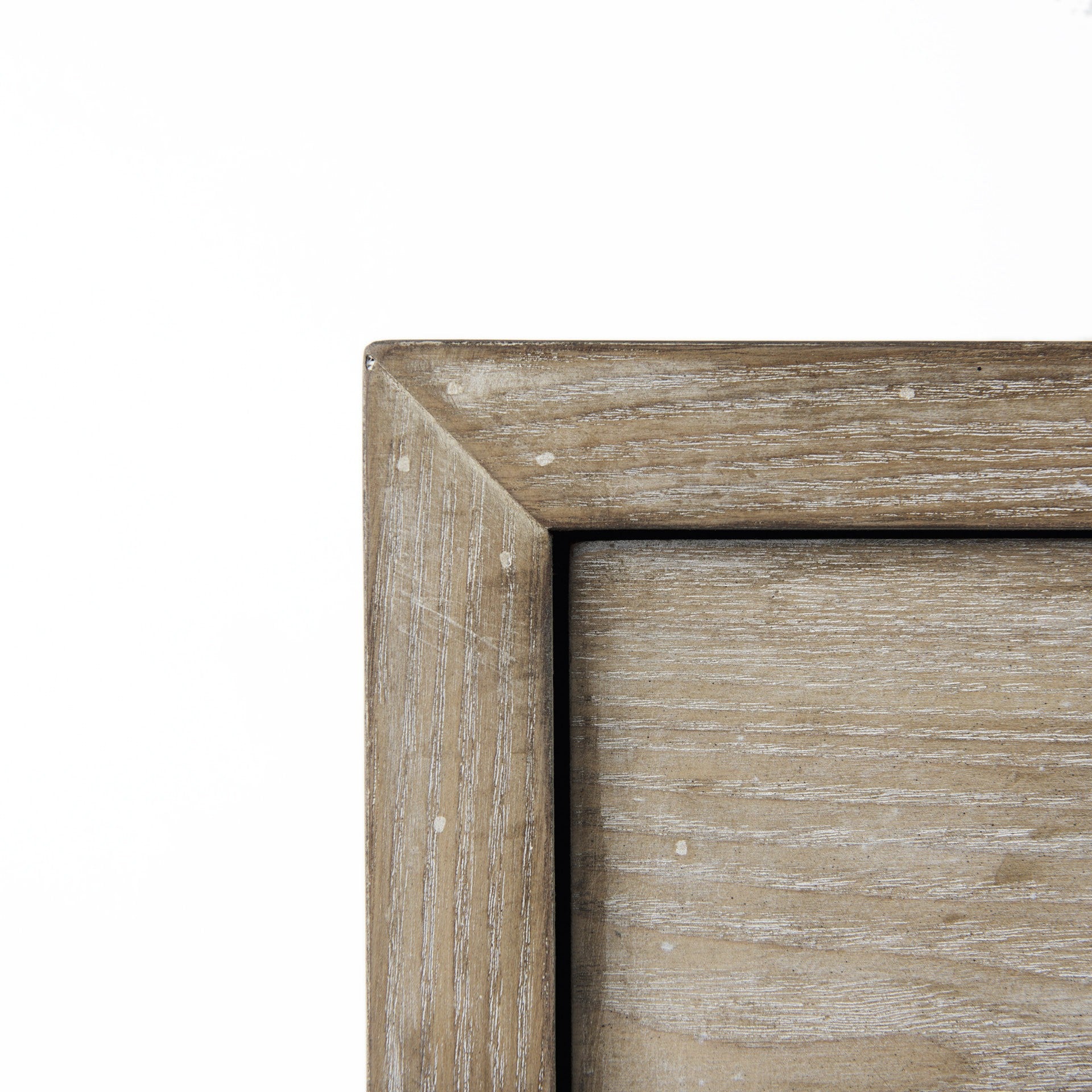 32" Natural Solid Wood Two Drawer Sideboard-Sideboards-DECOROLALA