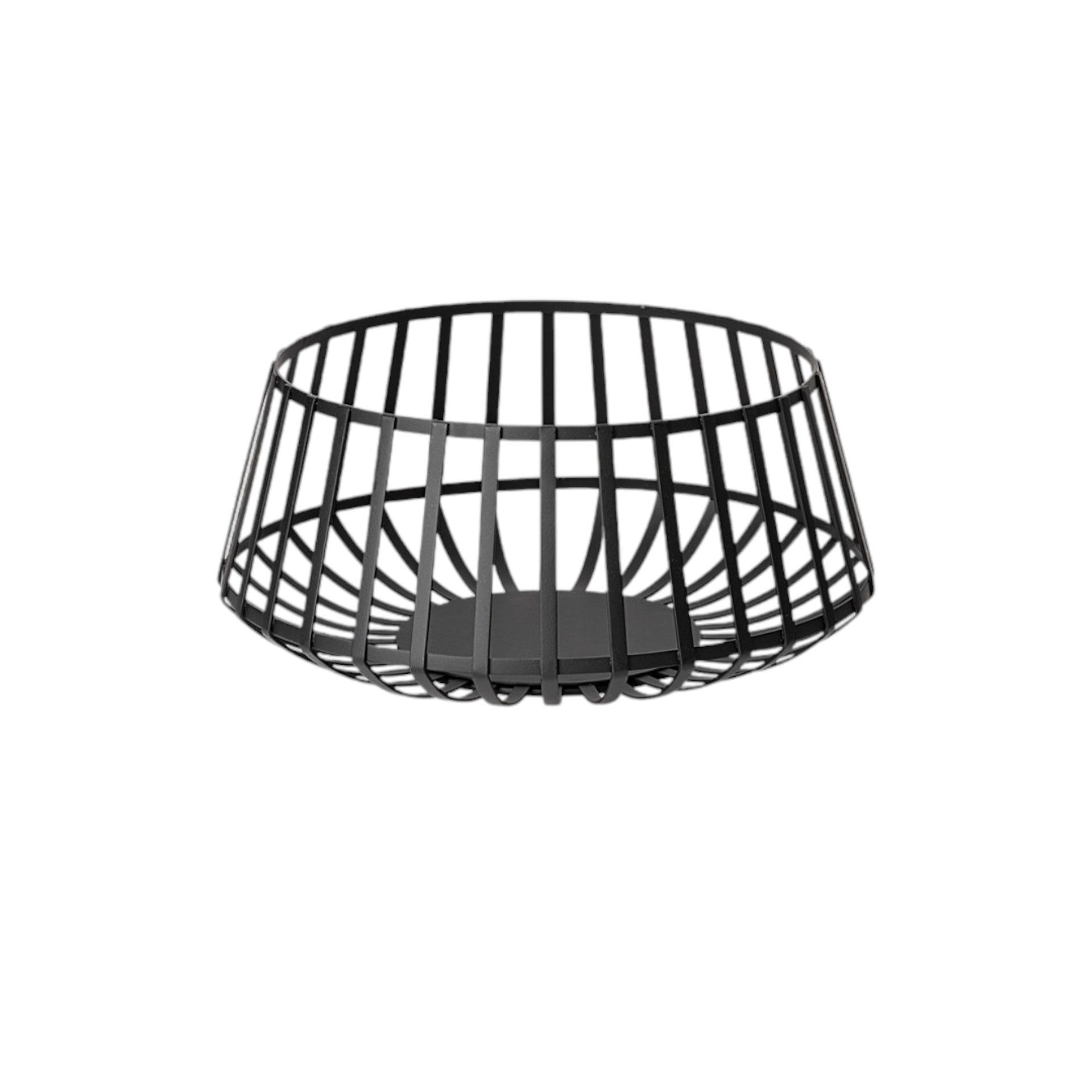 Set of Two Black Metal Decorative Bowl-Sculptures-DECOROLALA