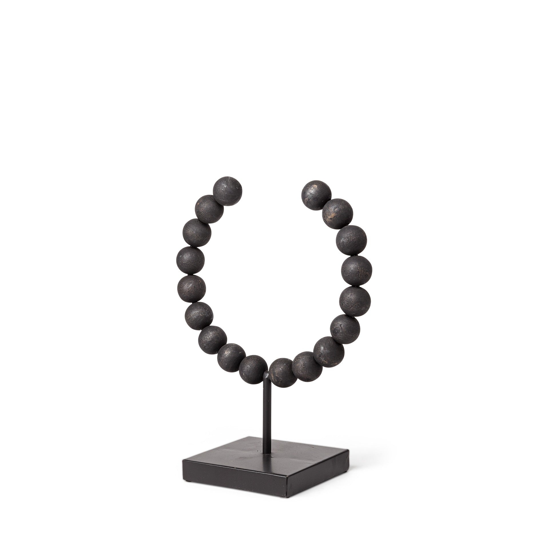 Petite Black Beaded Sculpture-0