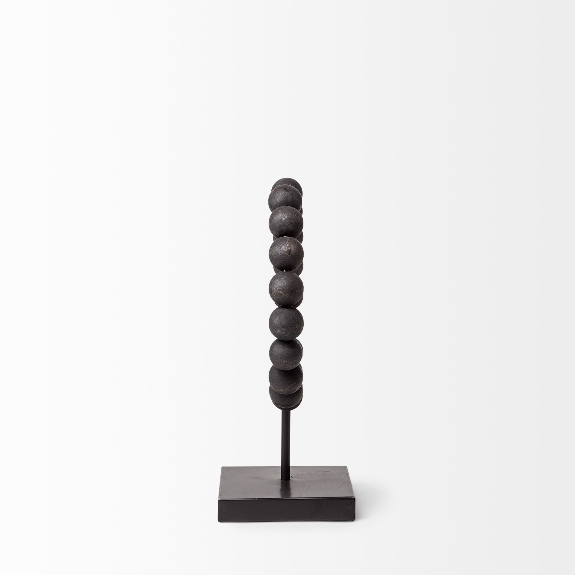 Petite Black Beaded Sculpture-2
