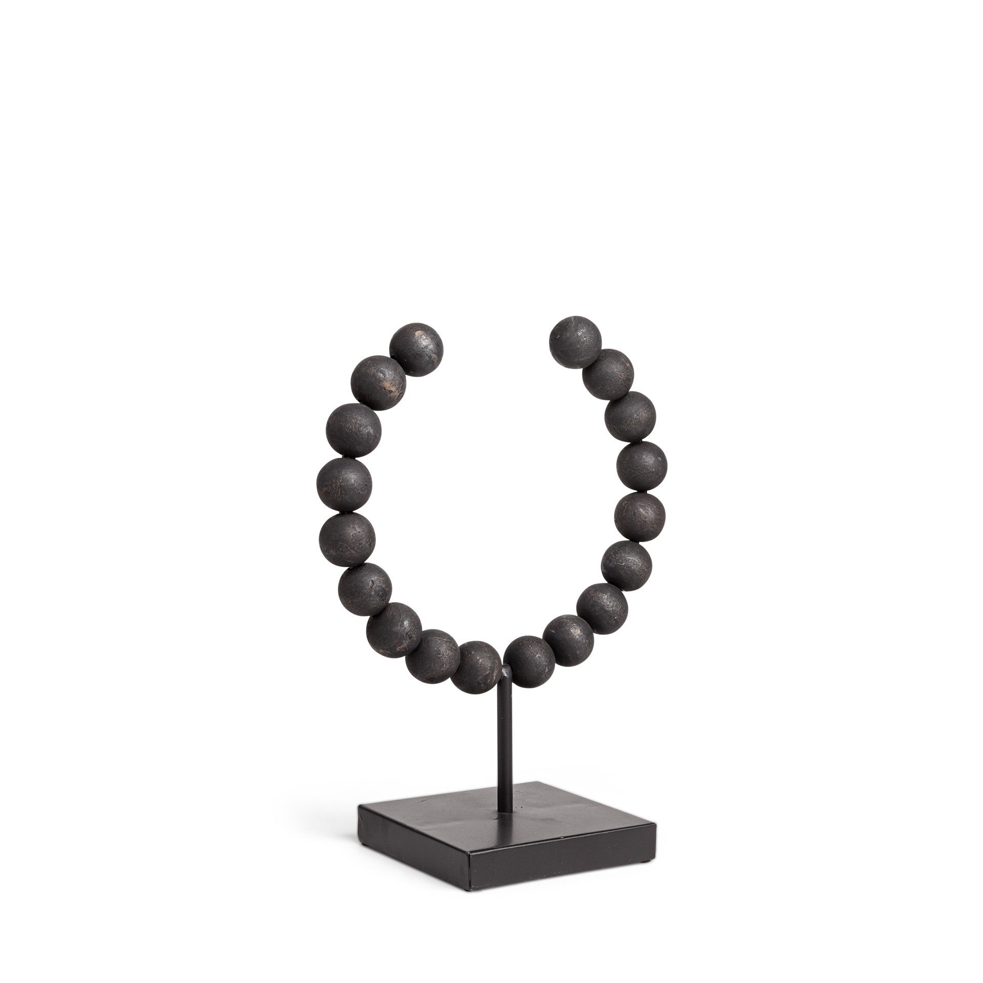 Petite Black Beaded Sculpture-6