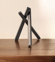 10" Black Metal Abstract Tabletop Sculpture-Sculptures-DECOROLALA