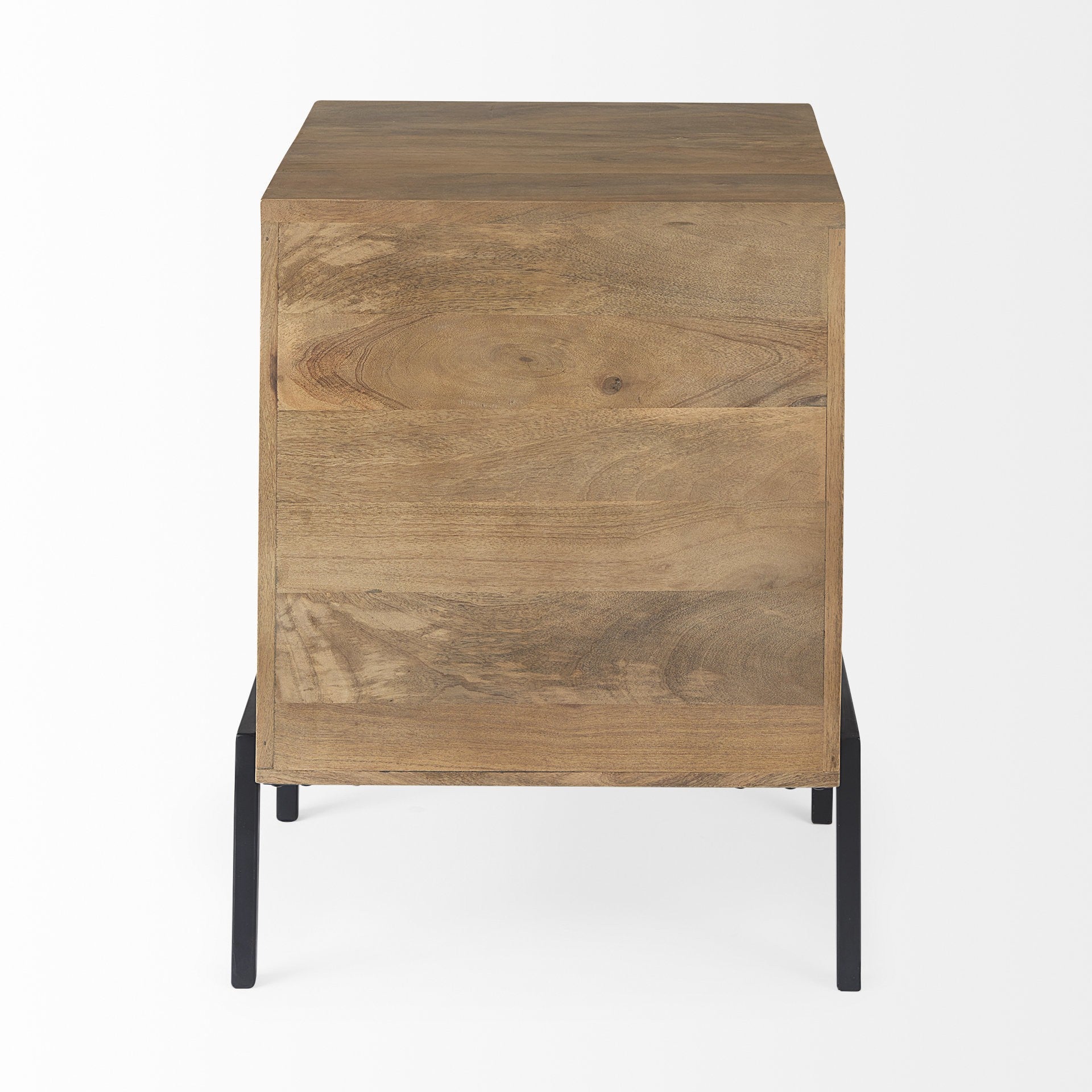 26" Brown Solid Wood Square End Table-5
