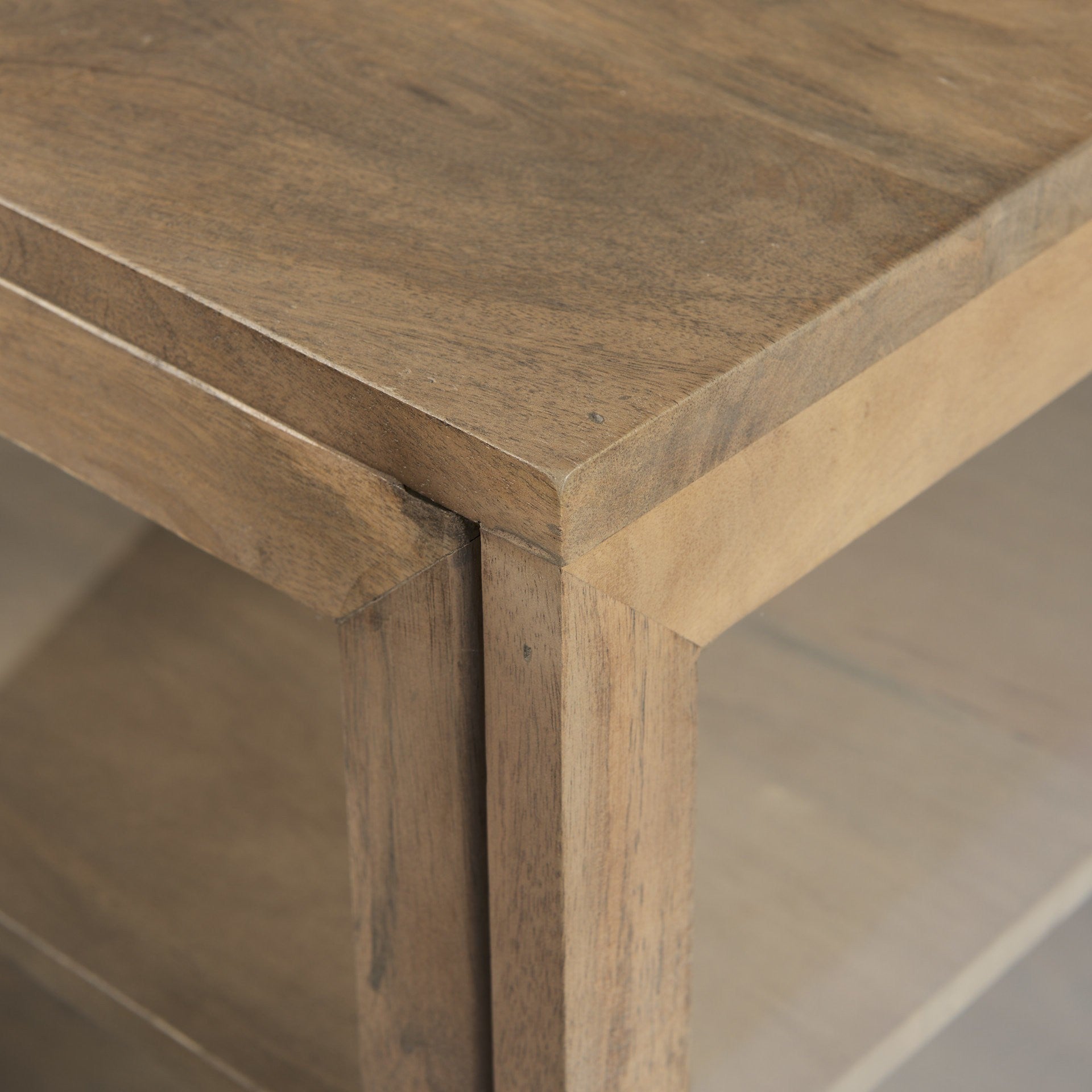 26" Brown Solid Wood Square End Table-7