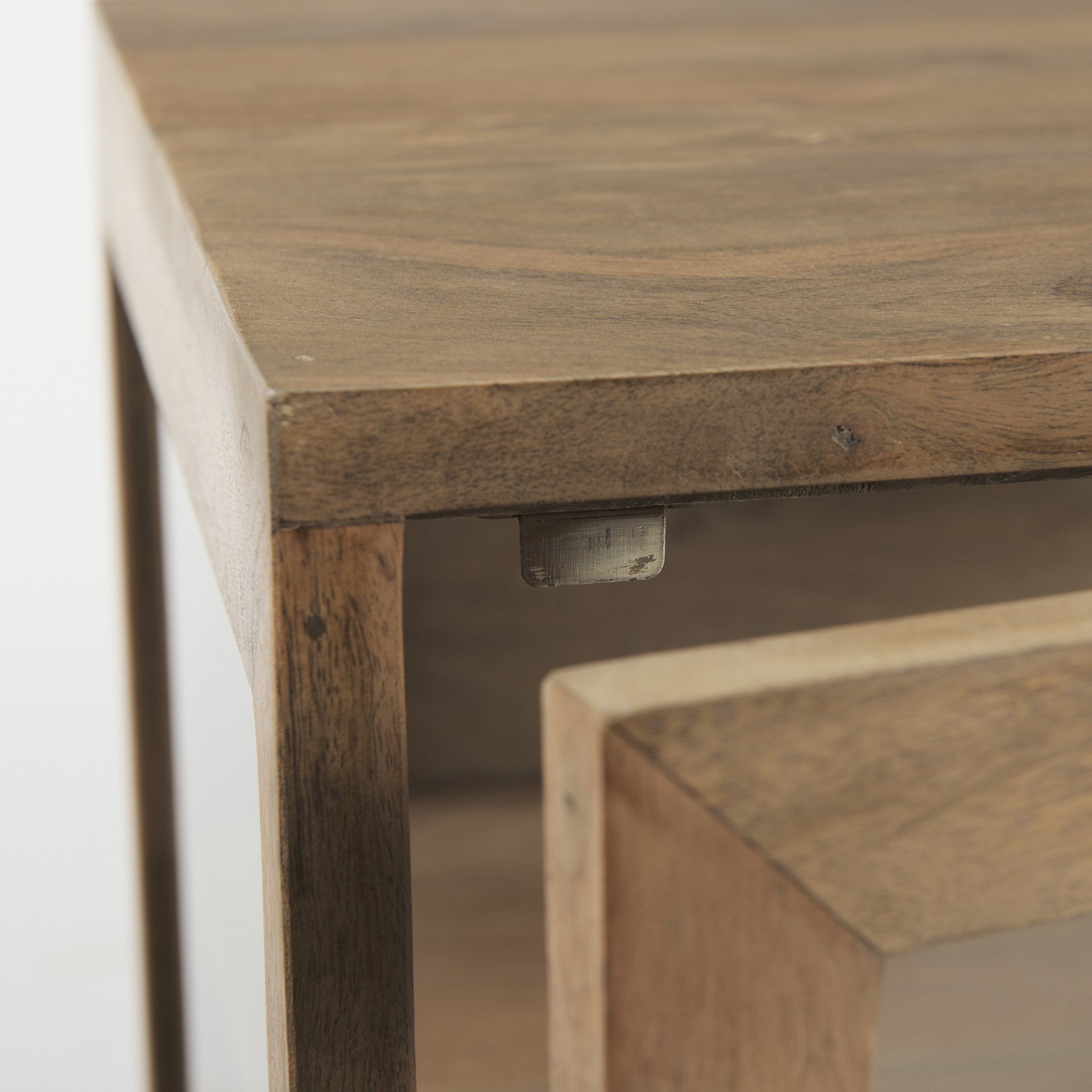 26" Brown Solid Wood Square End Table-8