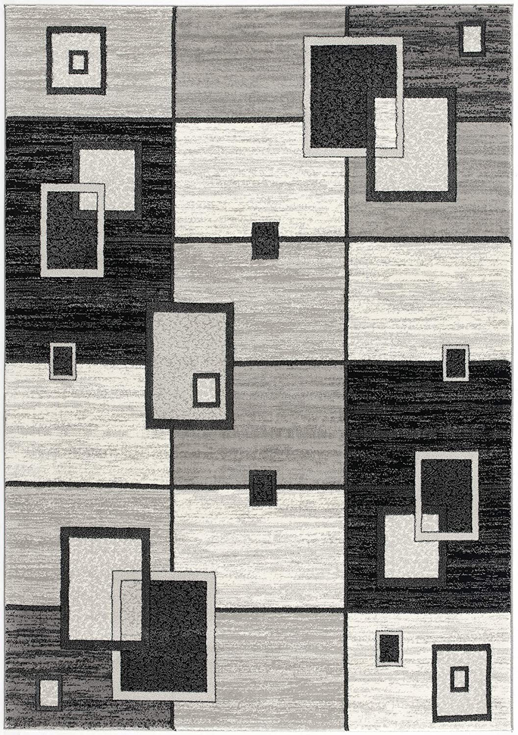 15' Gray Abstract Dhurrie Runner Rug-1