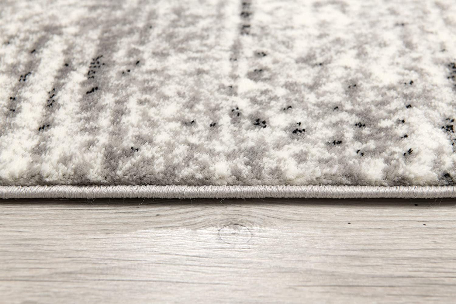 15' Gray Abstract Dhurrie Runner Rug-4