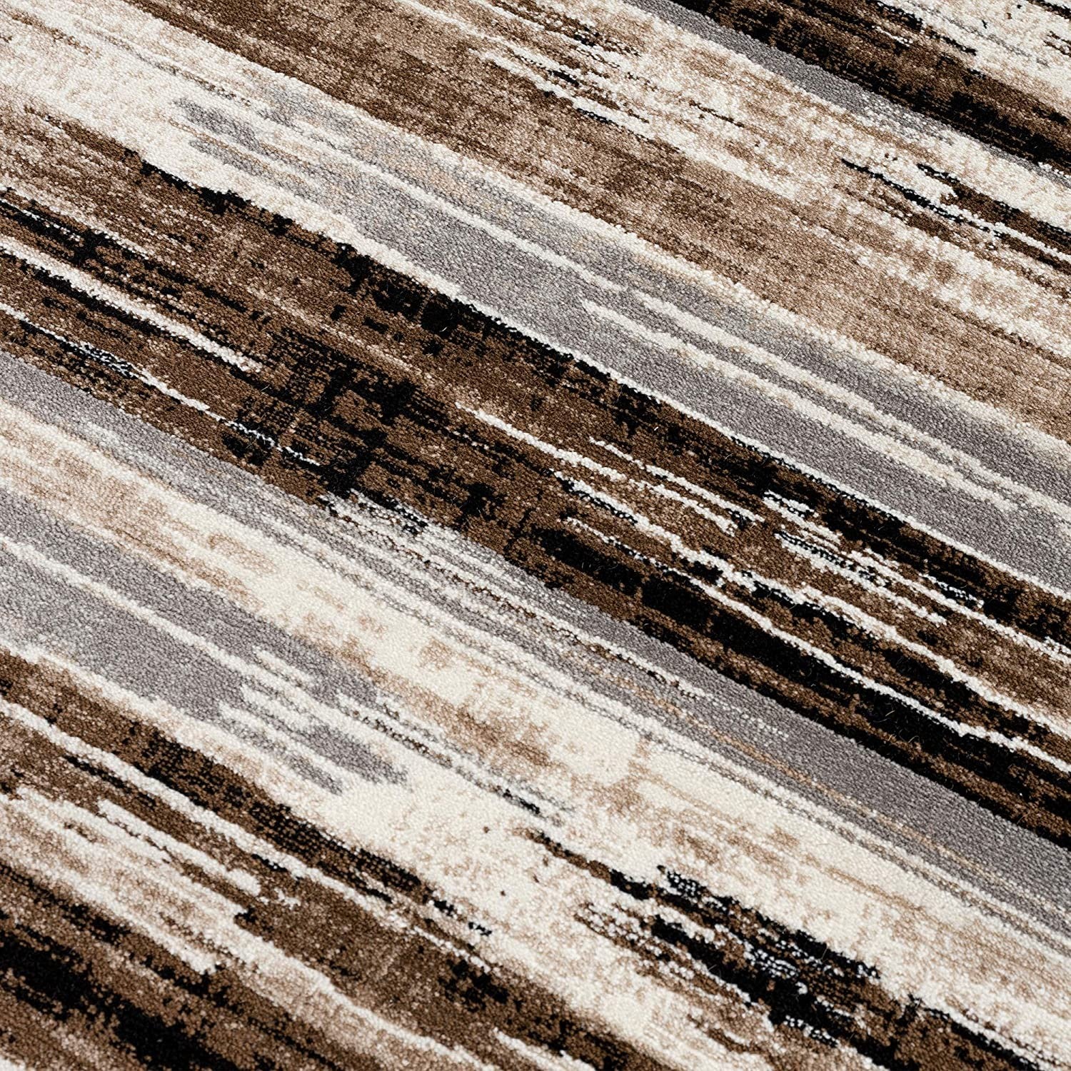 20' Beige Striped Dhurrie Runner Rug-7