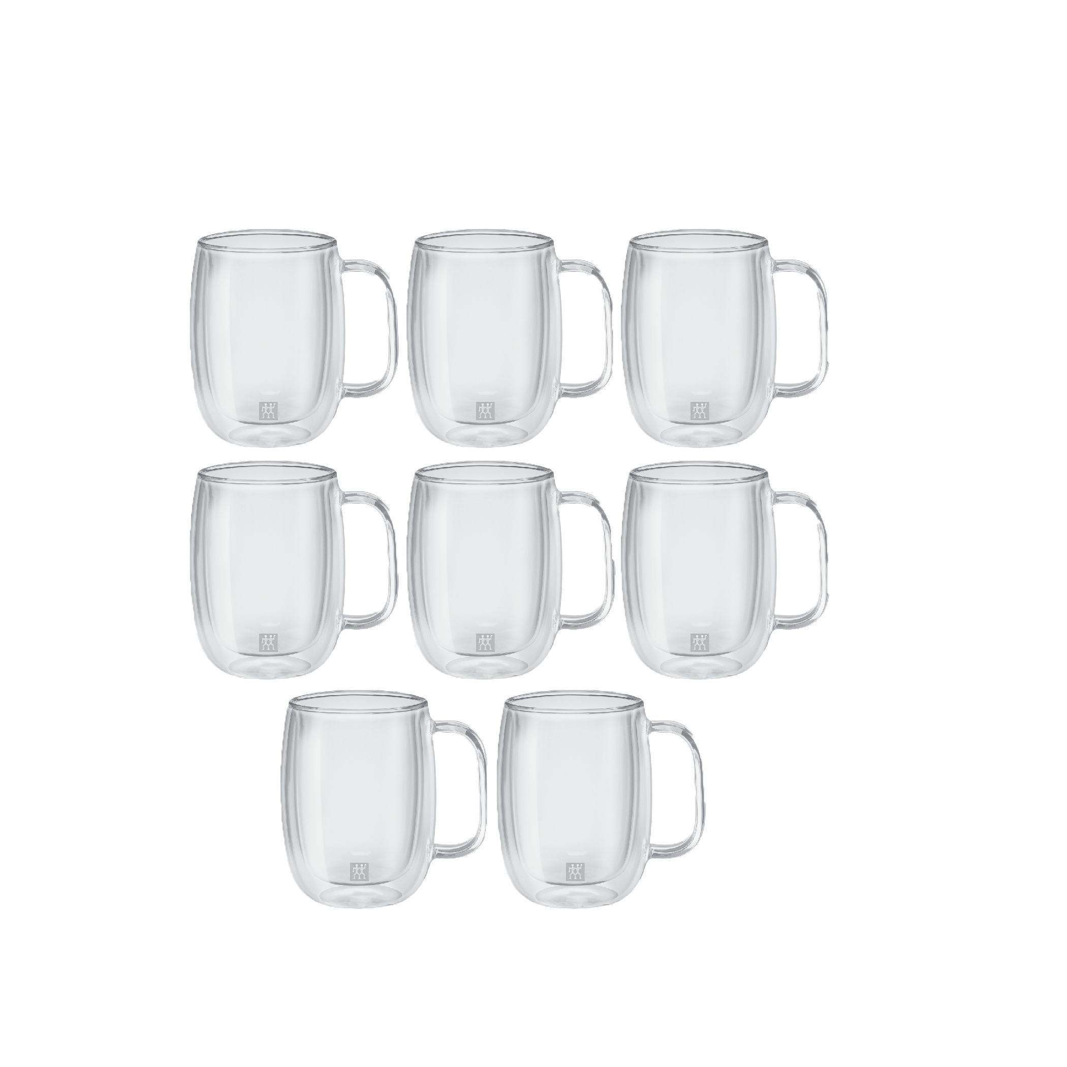 ZWILLING Sorrento Plus 8 Piece Coffee Mug Set - Value Pack, Transparent-n/a-DECOROLALA