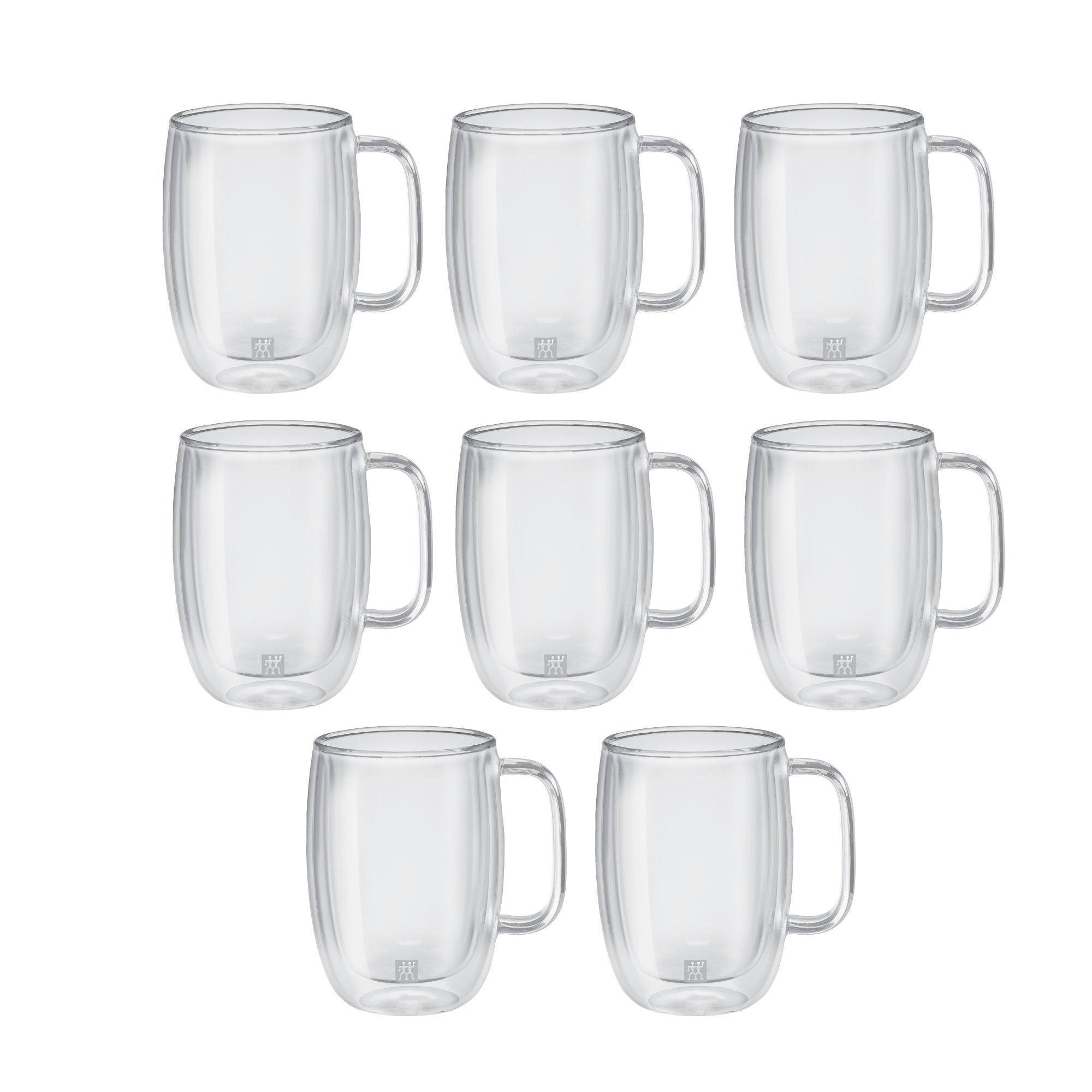 ZWILLING Sorrento Plus 8 Piece Latte Mug Set - Value Pack, Transparent-n/a-DECOROLALA