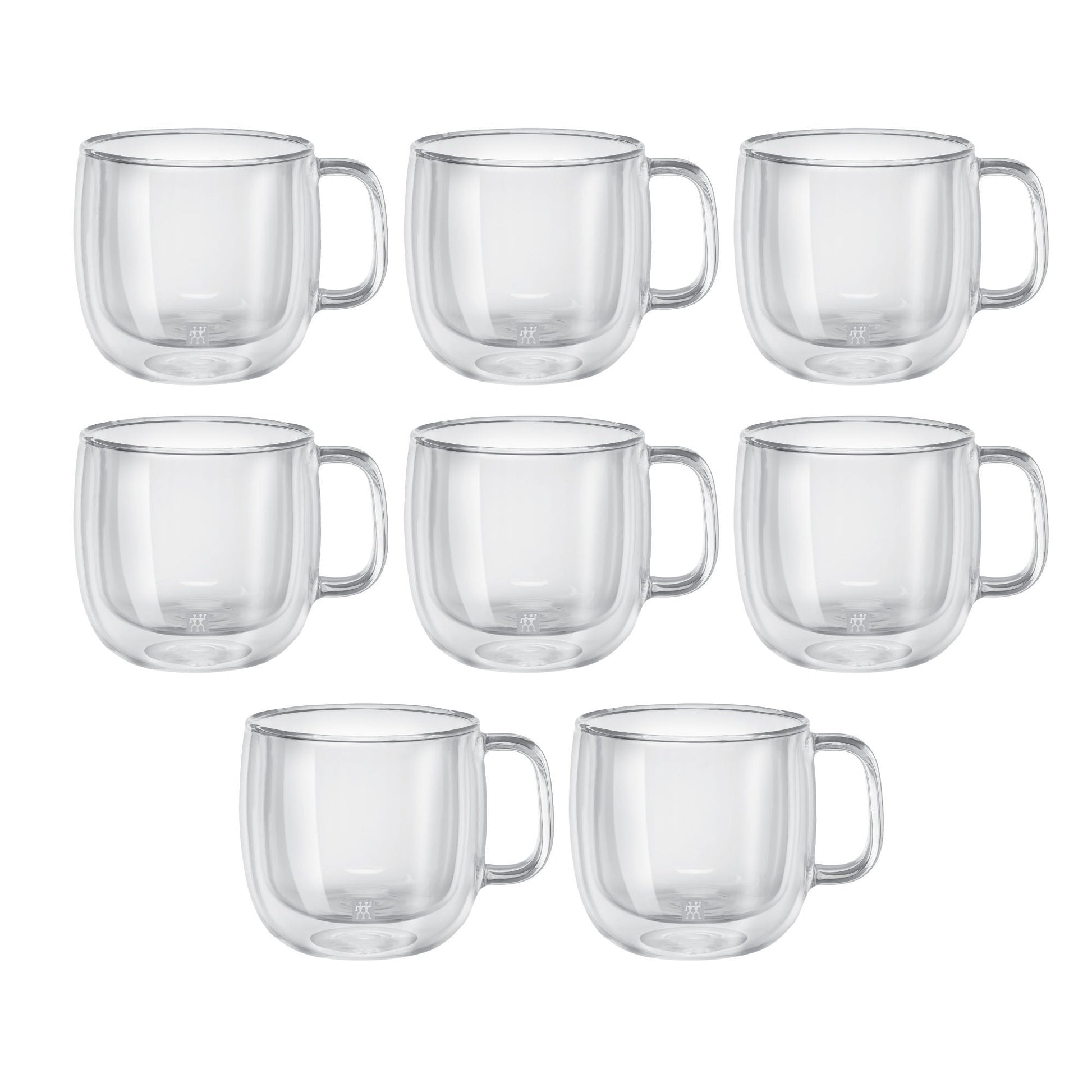 ZWILLING Sorrento Plus 8 Piece Cappuccino Mug Set - Value Pack, Transparent-n/a-DECOROLALA