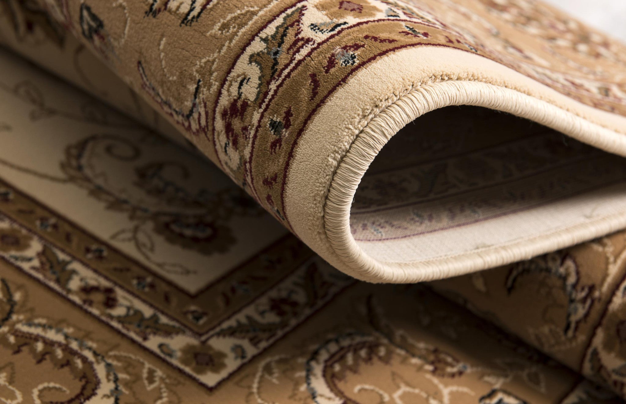 10' Beige And Ivory Oriental Runner Rug-8