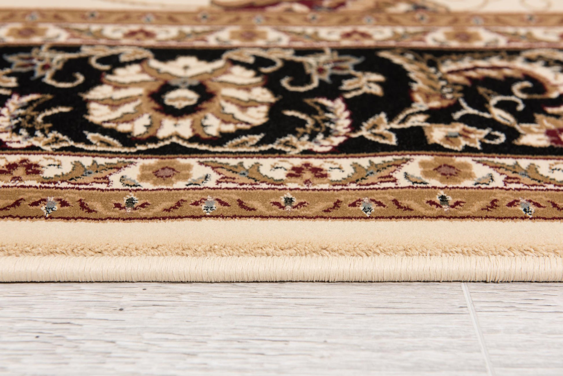 20' Black And Ivory Oriental Runner Rug-7