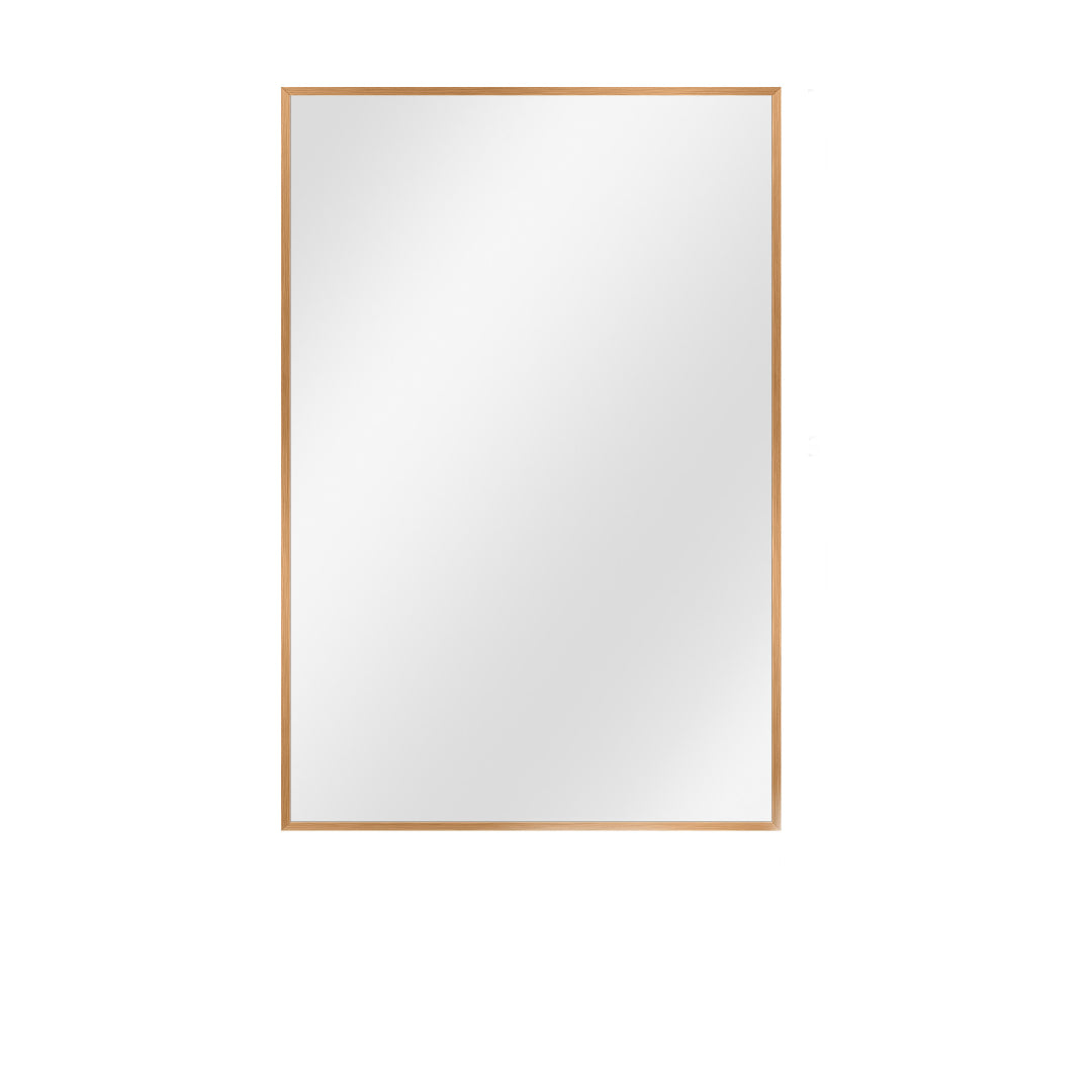 36" Gold Metal Framed Bathroom Vanity Mirror-Mirrors-DECOROLALA