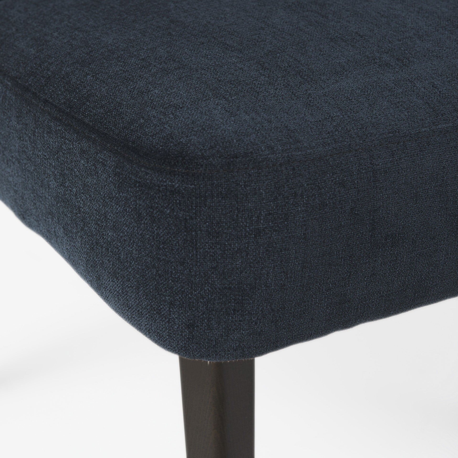 Navy Blue And Black Wingback Dining Side Chair-Dining Chairs-DECOROLALA