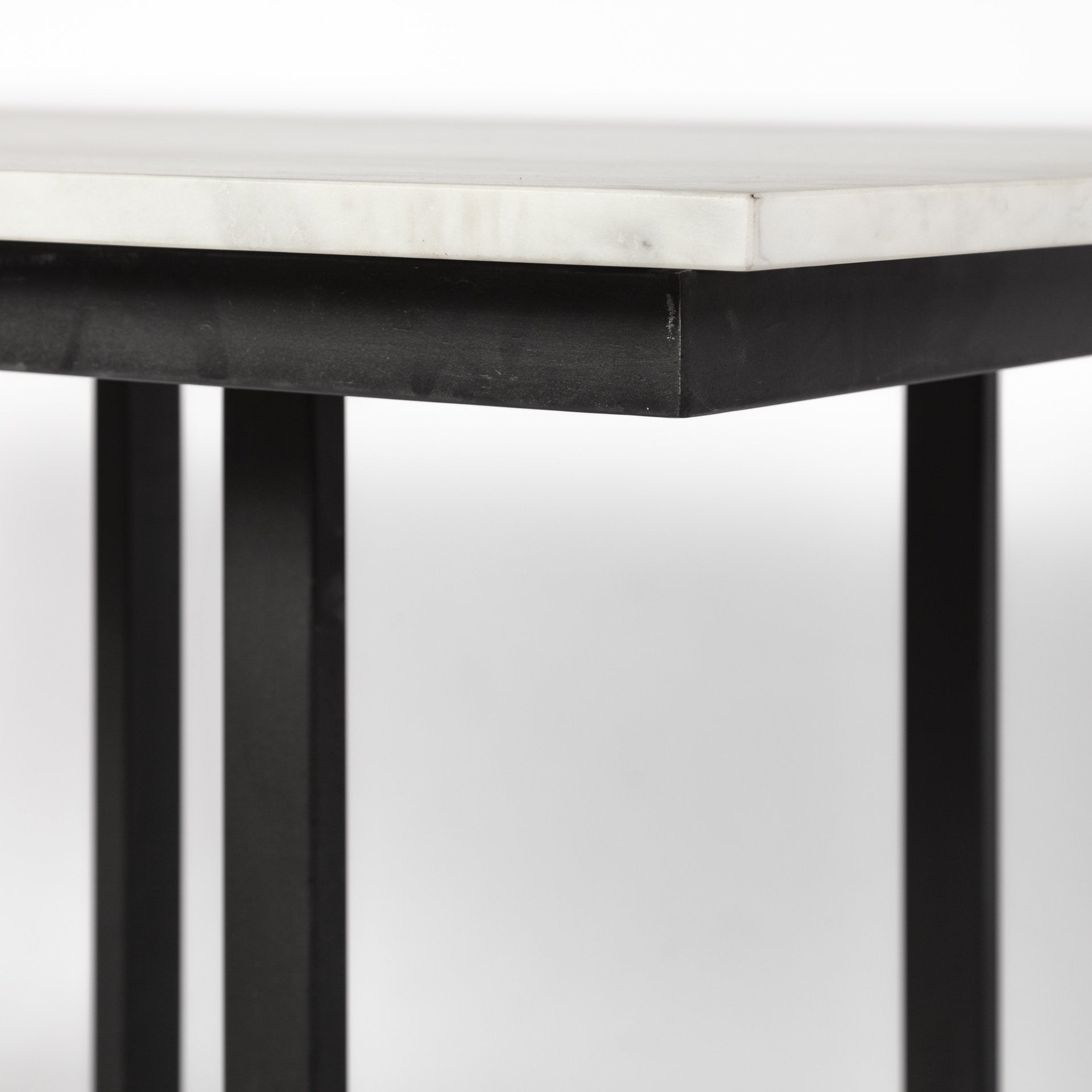 71" White And Black Dining Table-Dining Tables-DECOROLALA
